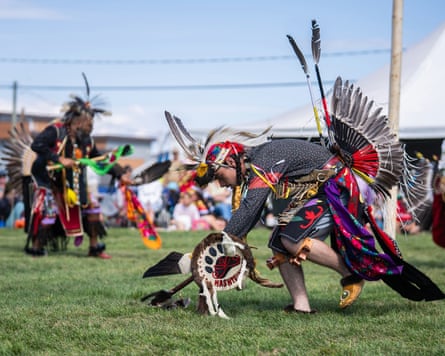 ‘Keep them practised’ … music and dance at the Innu Nikamu festival.