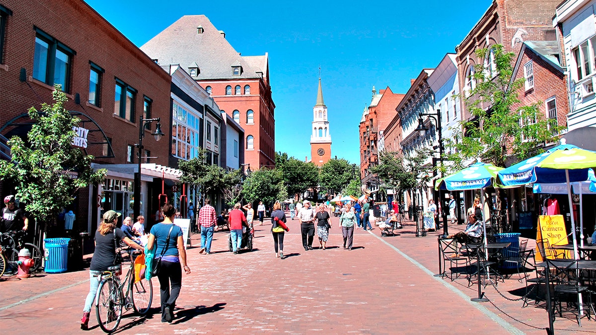 Church Street in Burlington, Vermont