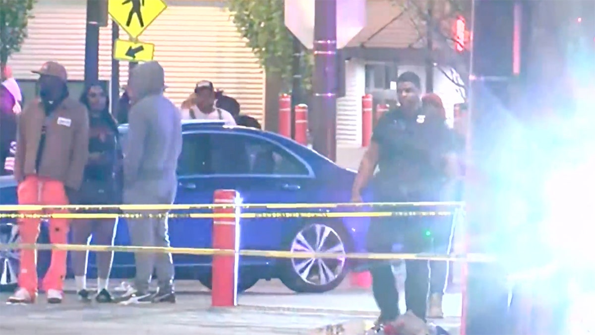 Five people were injured in a shooting Saturday evening outside a bar in Cleveland, Ohio.
