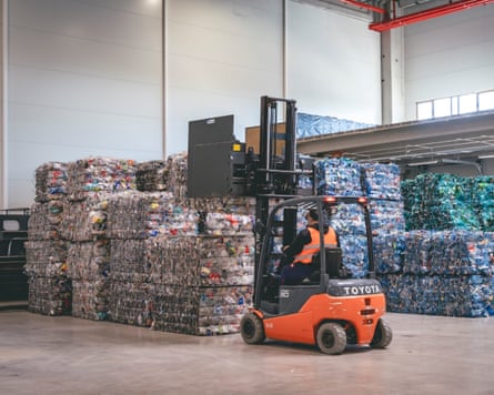 A recycling plant.