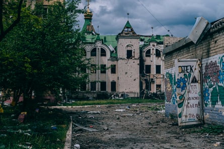 Pokrovsk’s city centre in May 2025