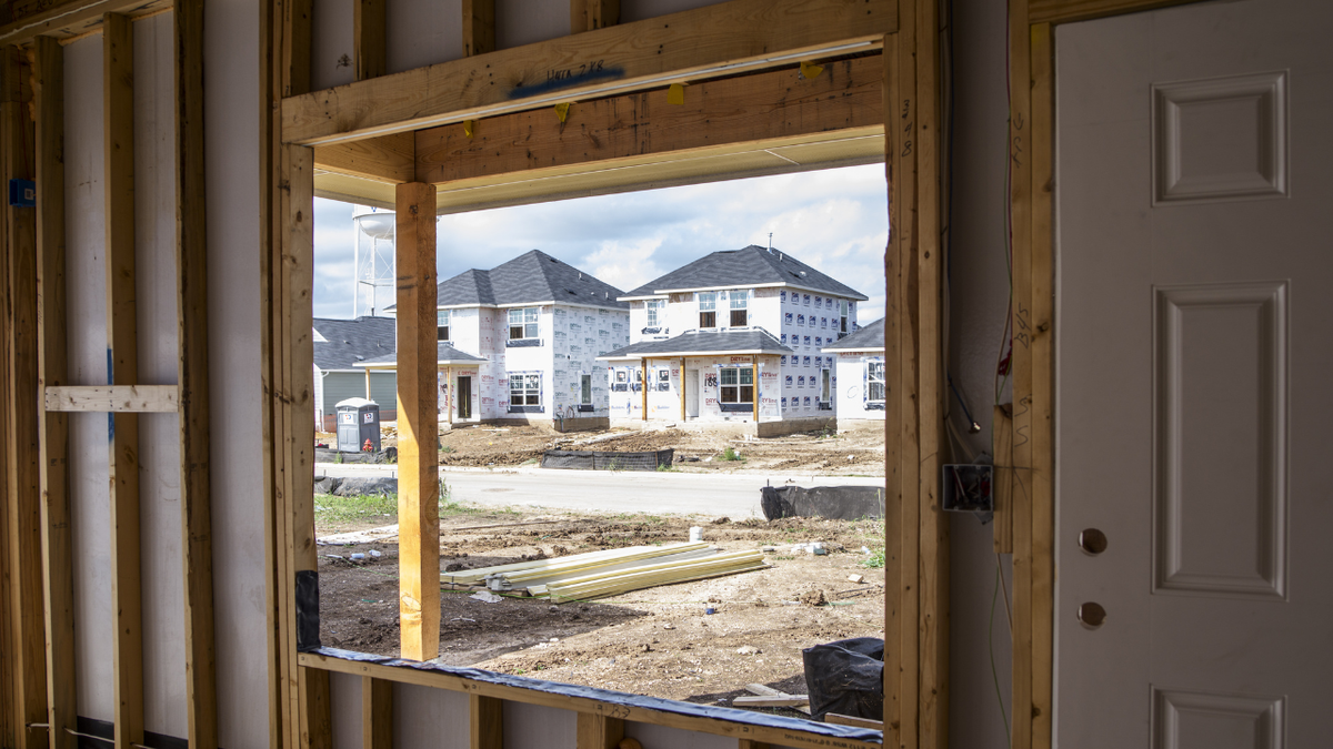 New homes being built by CastleRock Communities in Kyle, Texas.