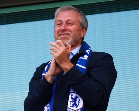 Roman Abramovich at a football match