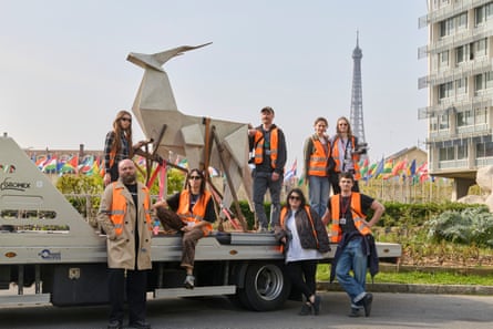 Zhanna Kadyrova and the Security Guarantees team at Unesco in Paris.