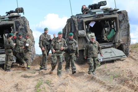German troops in Lithuania.