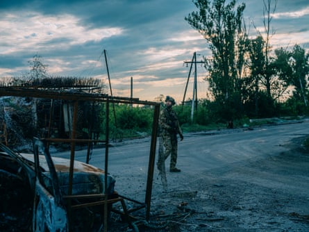 Young, a shooter from Khyzhak brigade, on duty with the mobile firing crew.